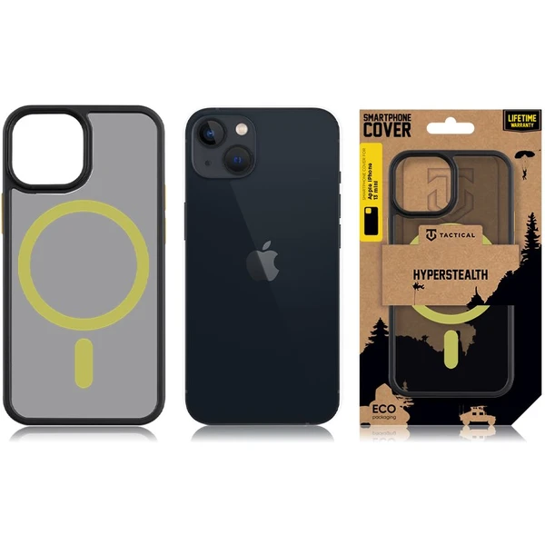 Tactical MagForce Hyperstealth 2.0 kryt iPhone 13 mini Black/Yellow - Pouzdra - Obrázek N855000P01