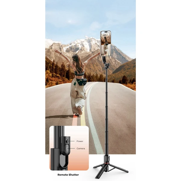 Cubenest SLS01 Selfie tyč a Tripod s MagSafe černá - Držáky - Obrázek N8S8000J01