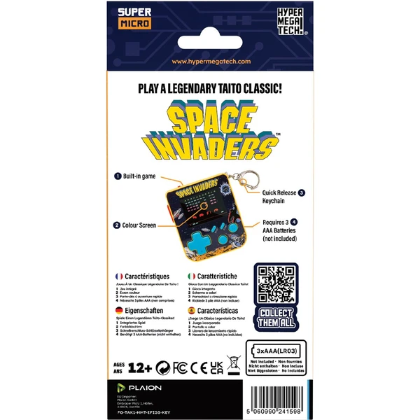 Evercade Super Micro Space Invaders Keychain Gamer - Retro konzole - Obrázek N95K000K01