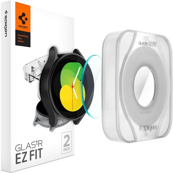 Spigen Glass EZ Fit 2 Pack Samsung Galaxy Watch5/4 44mm AGL05339 Čirá
