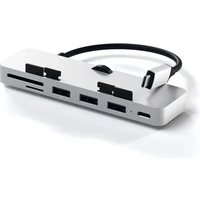 Satechi Aluminum Clamp Pro Hub stříbrný - USB huby