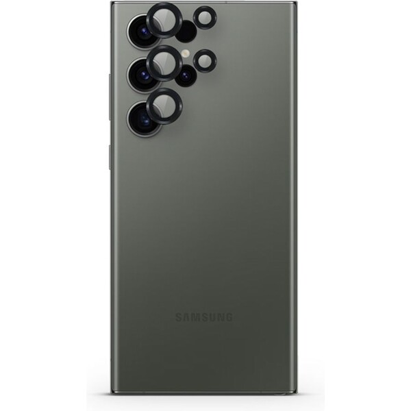 Epico hliníkové ochranné sklo na čočky fotoaparátu pro Samsung Galaxy S25 Ultra 5G - černé Černá