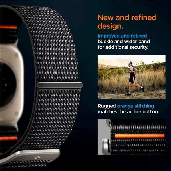 Spigen DuraPro Flex Ultra řemínek Apple Watch 49/46/45/44/42mm černý - Řemínky - Obrázek N9N2000P01