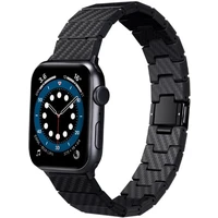Pitaka Carbon Fiber řemínek Apple Watch 49/45/44/42 mm černý - Řemínky