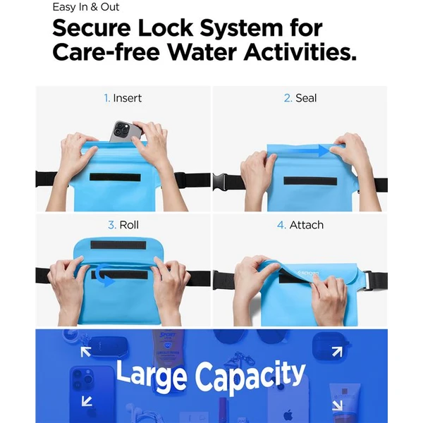 Spigen Aqua Shield WaterProof Waist Bag A620 2 Pack modrý - Pouzdra - Obrázek NAN5000701