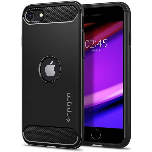 Spigen Rugged Armor kryt Apple iPhone SE(2020,2022) černý
