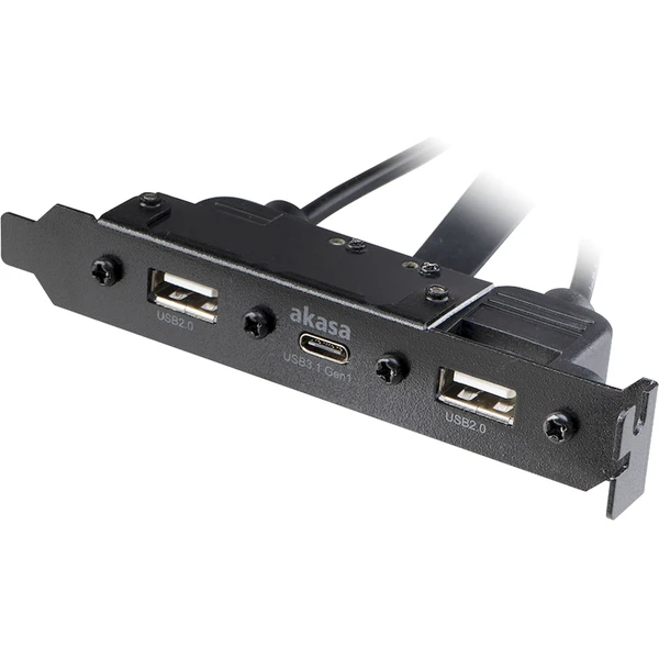 Akasa USB 3.1 gen 1 typ C a 2xTyp A 2.0 záslepka - USB huby - Obrázek NBBJ000K01