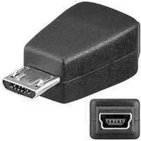 PremiumCord Mini USB-B/MicroUSB-B redukce černá - Kabely a redukce