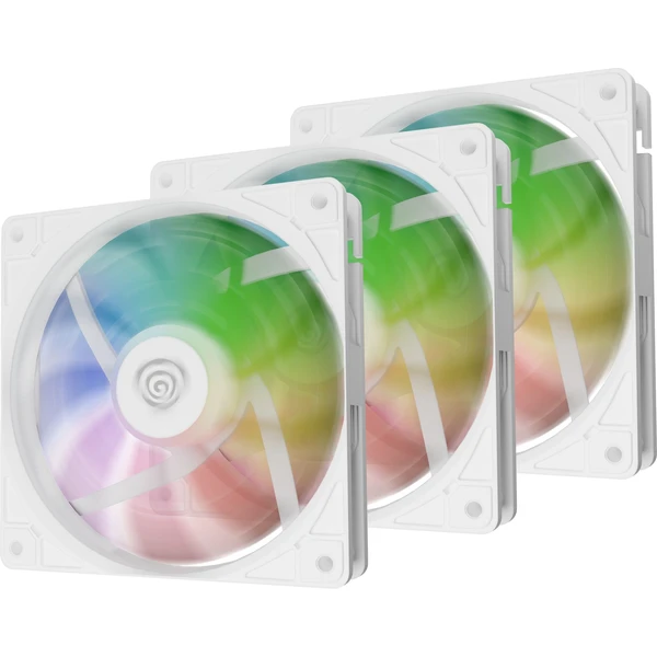 Genesis OXAL 120 ARGB bílý 3-PACK - Ventilátory pro PC - Obrázek NC4J000K01