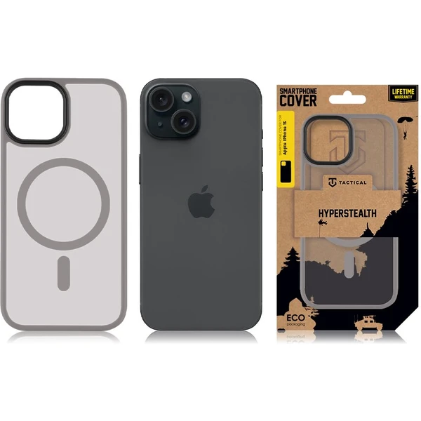 Tactical MagForce Hyperstealth kryt iPhone 15 Light Grey - Pouzdra - Obrázek ND59000601