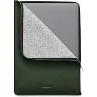 Woolnut kožené Folio pouzdro pro 16" MacBook Pro tmavě zelené - Pouzdra