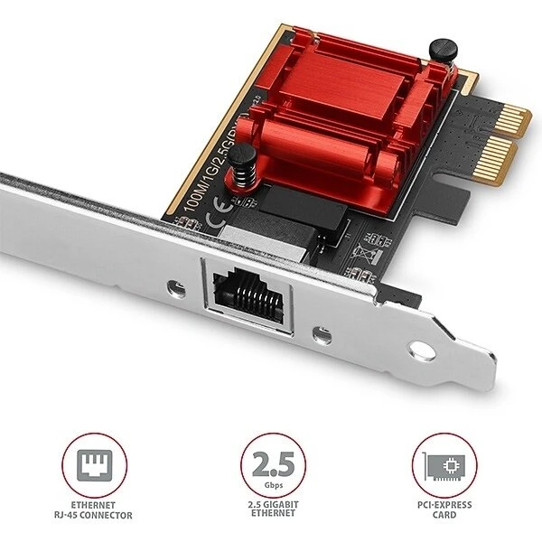 AXAGON PCEE-G25 2.5 gigabit síťová karta - Síťové karty - Obrázek NDS6000701