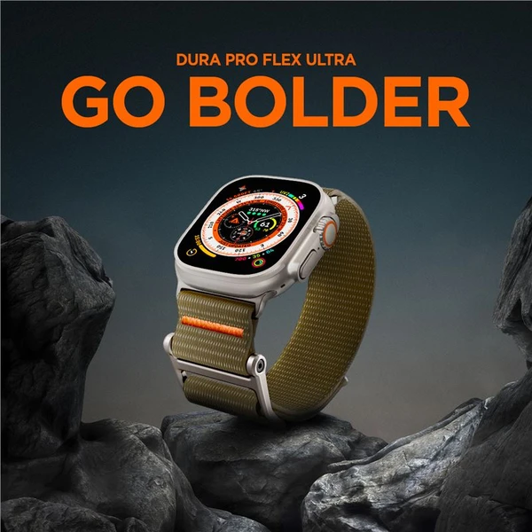 Spigen DuraPro Flex Ultra řemínek Apple Watch 49/46/45/44/42mm zelený - Řemínky - Obrázek NEC5000L01