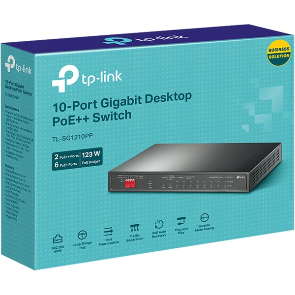 TP-Link TL-SG1210PP gigabitový switch - Switche - Obrázek NF61000N01