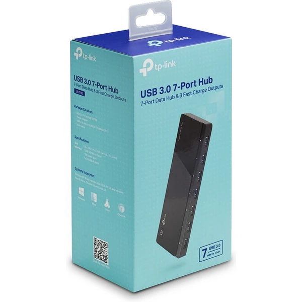 TP-Link UH700 HUB 7v1, černý - USB huby - Obrázek NFGFF00101