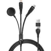 CONNECT IT Wirez 6v1 napájecí kabel 100W 1,25m černý - Kabely a redukce