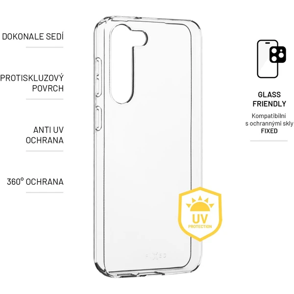 FIXED Slim AntiUV TPU kryt Samsung Galaxy S23 čirý - Pouzdra - Obrázek NFU8700301