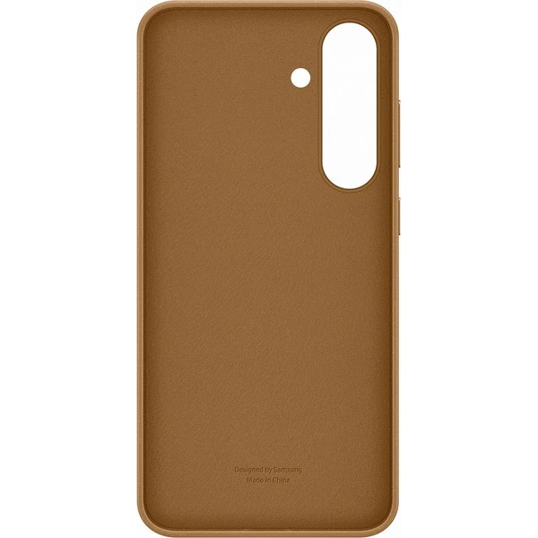 Samsung Kindsuit Case kryt z veganské kůže Galaxy S25 zlatý - Pouzdra - Obrázek NGCC000J01