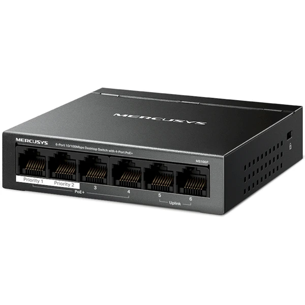 Mercusys MS106P switch - Switche - Obrázek NGEF000K01