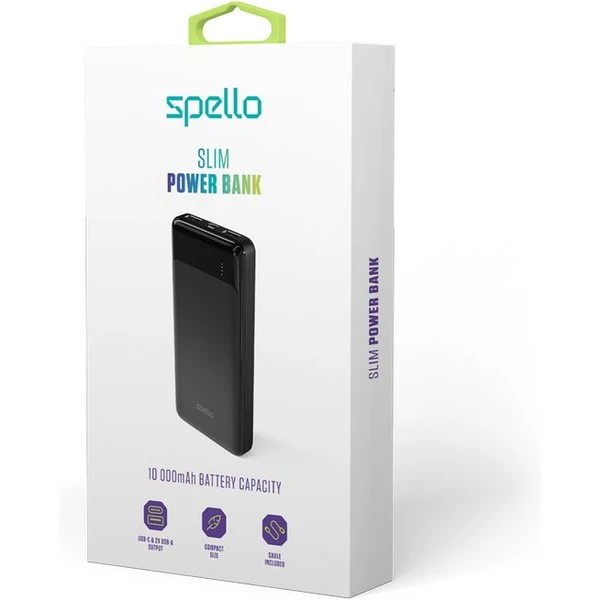 Spello Slim Powerbanka, 10000mAh černá - Powerbanky - Obrázek NGPD000K01