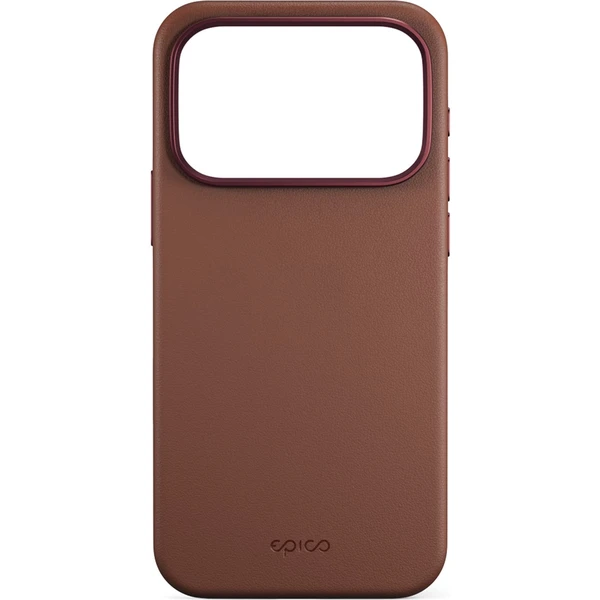 Epico Leather Pro Mag+ kryt pro iPhone 17 Pro Max Qi2 & Magsafe kompatibilní hnědý - Pouzdra - Obrázek NGSF000K01