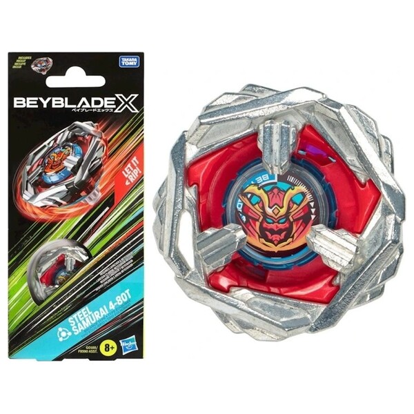 Beyblade X Steel Samurai 4-80T Booster Pack Set Vícebarevná