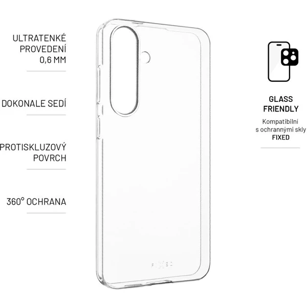 FIXED Skin ultratenký TPU kryt 0,6 mm Samsung Galaxy S24+ čirý - Pouzdra - Obrázek NH61000K01