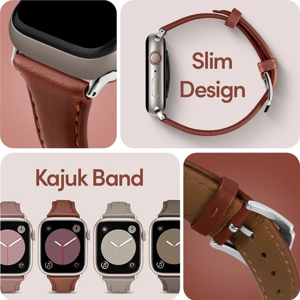 Spigen Kajuk Watch Band řemínek Apple Watch 41/40/38mm hnědý - Řemínky - Obrázek NHC5000L01