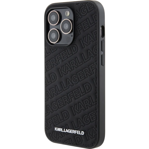 Karl Lagerfeld PU Quilted Pattern kryt iPhone 15 Pro Max černý - Pouzdra - Obrázek NHI8000601