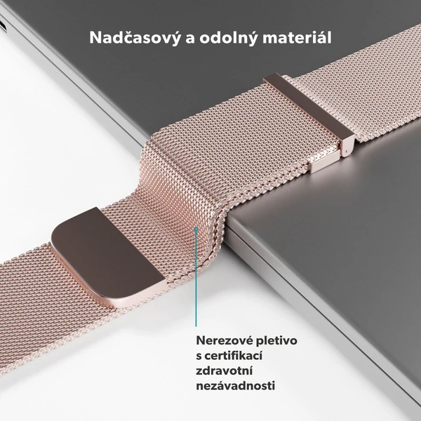 Epico Watch Strap milánský tah 38/40/41/42mm růžově zlatý - Řemínky - Obrázek NHJL000K01
