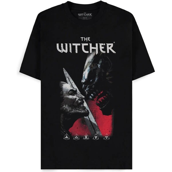 Difuzed Tričko The Witcher - The Curse of Crows S Černá