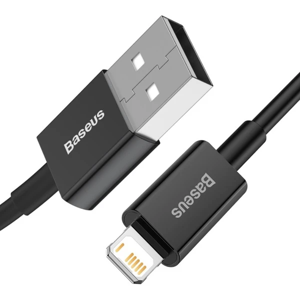 Baseus Superior USB-A/Lightning napájecí kabel 1m černý - Kabely a redukce - Obrázek NIPIF00101