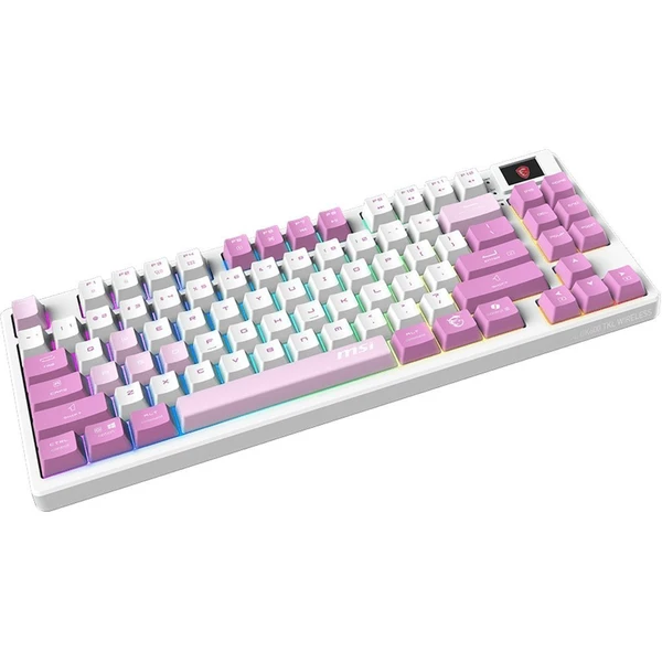 MSI FORGE GK600 TKL Violet bezdrátová herní klávesnice CZ/SK - Klávesnice - Obrázek NIUF000K01