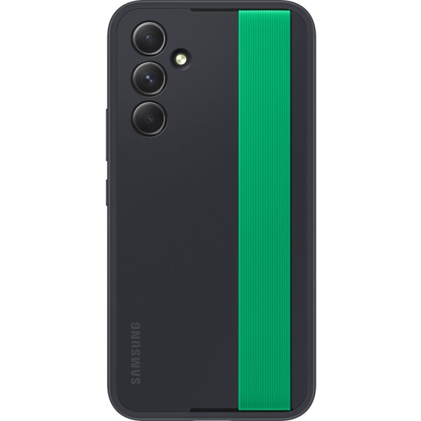 Samsung silikonové zadní s poutkem pro Galaxy A54 5G, černé EF-XA546CBEGWW Černá