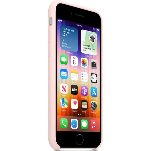 Apple silikonový kryt iPhone SE (2022/2020) křídově růžová - Pouzdra - Obrázek NJC9100501