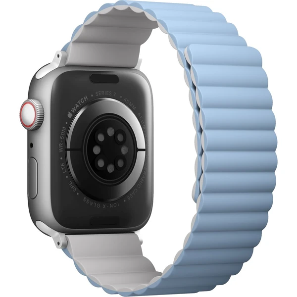 UNIQ Revix oboustranný řemínek pro Apple Watch 49/46/45/44/42mm Arctic (bílý/modrý) - Řemínky - Obrázek NJM6000601