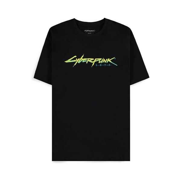 Tričko Difuzed Cyberpunk 2077 - Logo L Černá