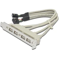 PremiumCord USB vývod z MB na záslepku (4x typ A) spec. zapojení - Kabely a redukce