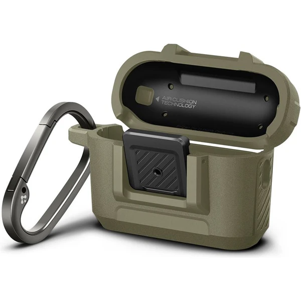 Spigen Lock Fit odolné pouzdro Apple AirPods Pro 2 gen. vintage khaki - Pouzdra - Obrázek NKK0000N01