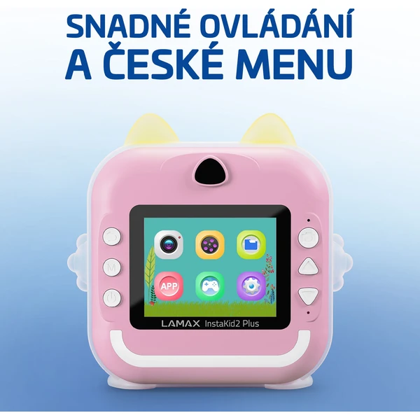 LAMAX InstaKid2 Plus dětský fotoaparát růžový - Fotoaparáty - Obrázek NKSL000K01