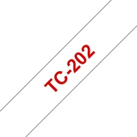 Brother TC-202 páska černá na červeném 12 mm - Pásky pro štítkovače
