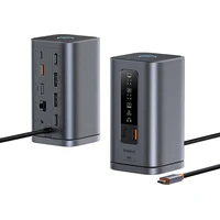 Baseus Spacemate RD-1 dokovací stanice 11v1, 100W 2xUSB-C, 3xUSB, 2xHDMI, 2x DP, 1xRJ45, 3,5mm jack  - Dokovací stanice