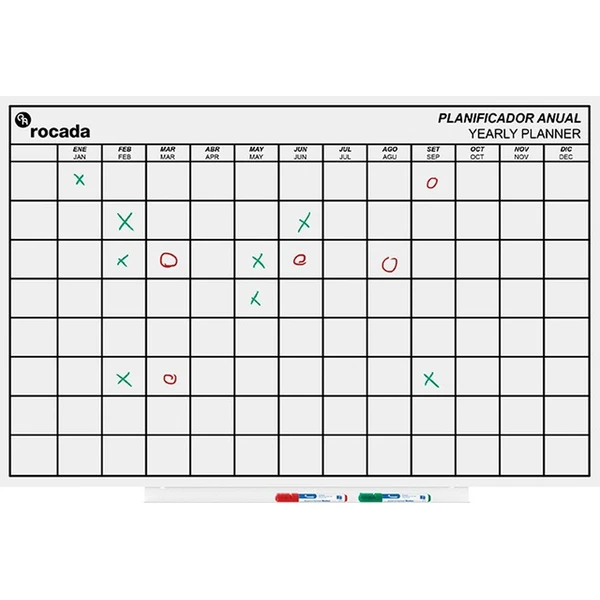 Rocada Skin Planner 6420YP magnetická tabule bílá - Magnetické tabule - Obrázek NLMN000K01