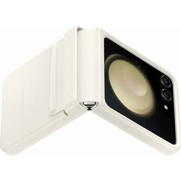 Samsung Flap ECO-Leather kryt Z Flip5 krémový - Pouzdra - Obrázek NLO6G00101