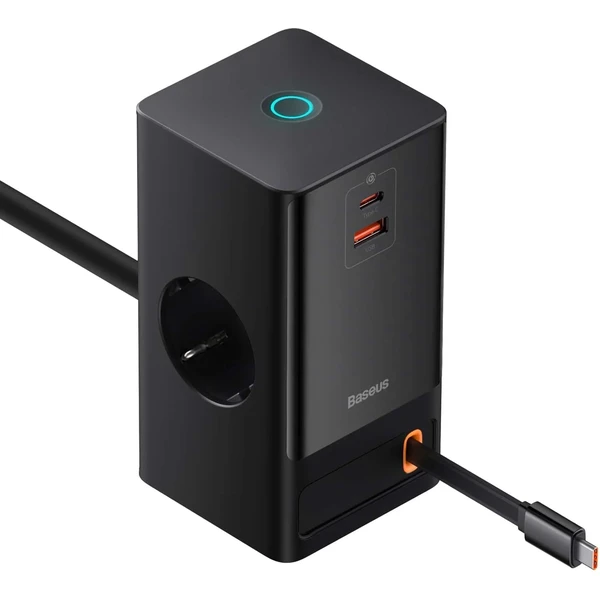 Baseus Nabíjecí stanice PowerCombo Digital 65W EU černá - Nabíječky - Obrázek NMS5000N01