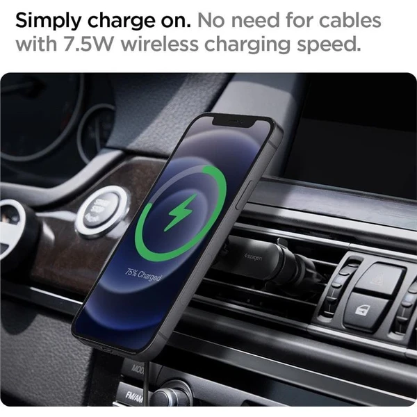 Spigen OneTap MagSafe Car Mount (ITS12W) držák do auta černý - Držáky - Obrázek NNK0000N01