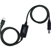 PremiumCord USB-A/USB-B prodlužovací kabel 20m černý - Kabely a redukce