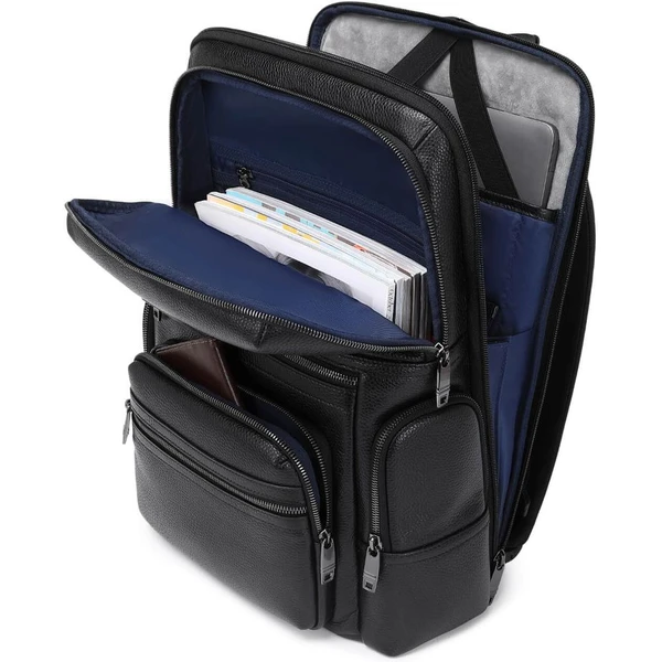 MyBalo Matterhorn kožený business batoh na notebook černý - Batohy - Obrázek NO7E000K01
