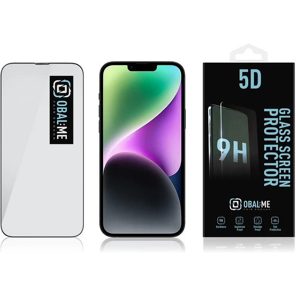 Obal:Me 5D tvrzené sklo Apple iPhone 13 Pro Max/14 Plus černé - Ochranné folie a skla - Obrázek NOK6000701