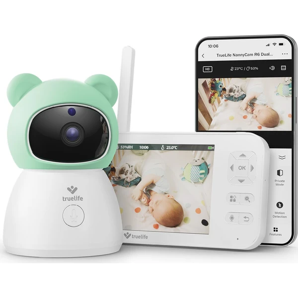 TrueLife NannyCam R6 dualní dětská chůvička - Kamery - Obrázek NOUL000K01